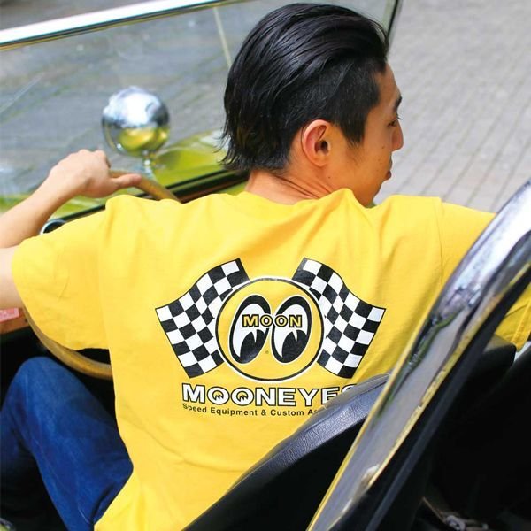 Photo1: Checker MOON T Shirts (1)