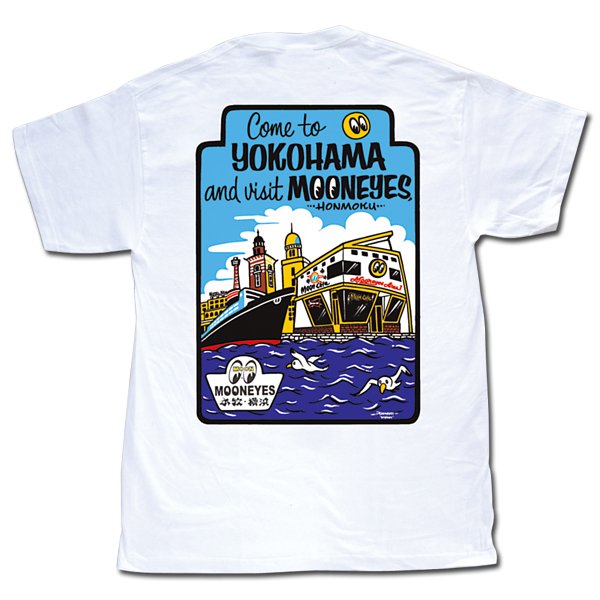 Photo6: MOON Come to  YOKOHAMA T-Shirt (6)