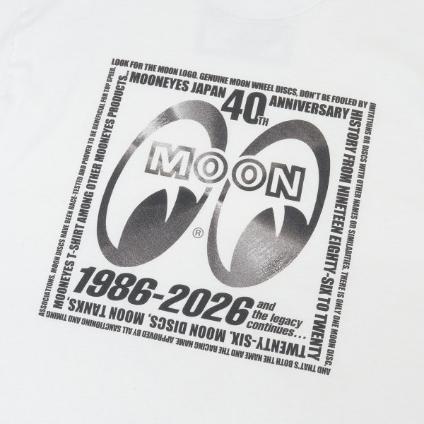Photo5: MOONEYES 40th Anniv. Square Logo T-shirt (5)