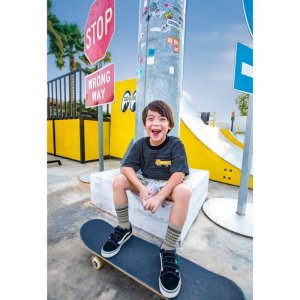 Photo: 【30%OFF】Kids MOON Thermal Stripe T-shirt