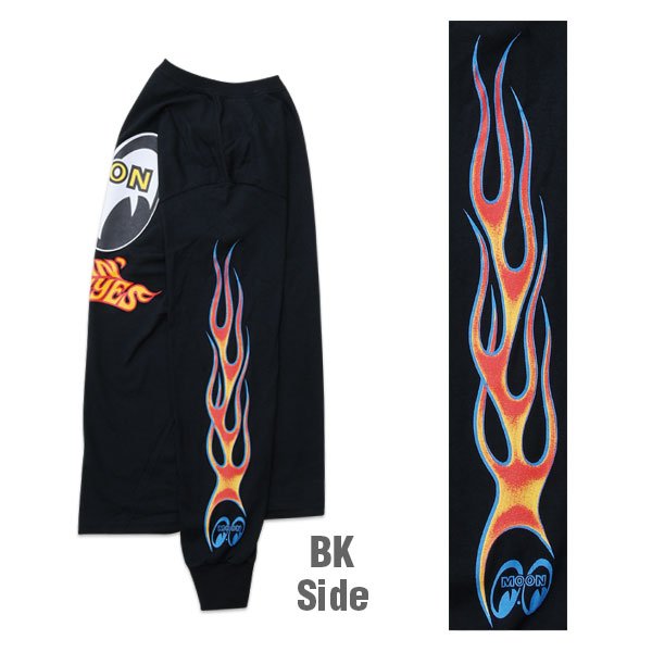 Photo8: Flamin' MOONEYES  Long Sleeve T-shirt (8)