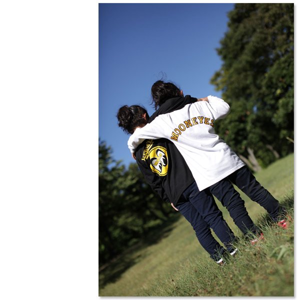 Photo2: Kids & Ladies MOON Long Sleeve T-Shirt (2)