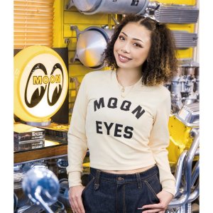Photo: Ladies MOONEYES Rib Long Sleeve T-shirt