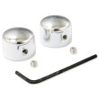 Photo1: Short Chrome Wiper Shaft Cap (1)
