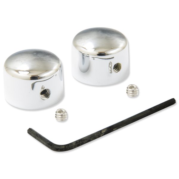 Photo1: Short Chrome Wiper Shaft Cap (1)