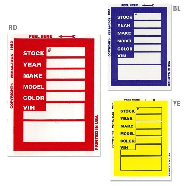 Photo1: Dealer Supply Window Sticker (1)