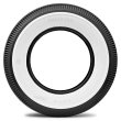 Photo2: Autobahn "R" Bias Style white Wall Radial Tire 6.40 x 15 Inch (2)