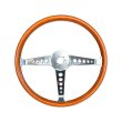 Photo2: FLAT4 Formula Wood Steering Wheel (374mm) (2)