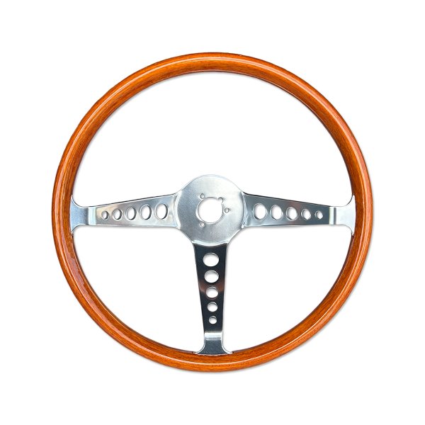 Photo2: FLAT4 Formula Wood Steering Wheel (374mm) (2)