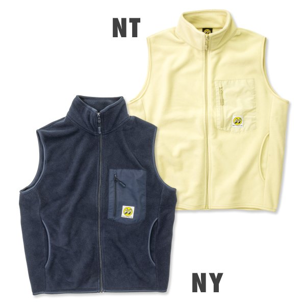 Photo3: 【30%OFF】MOON Label Fleece Full Zip Vest (3)