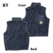 Photo4: 【30%OFF】MOON Label Fleece Full Zip Vest (4)