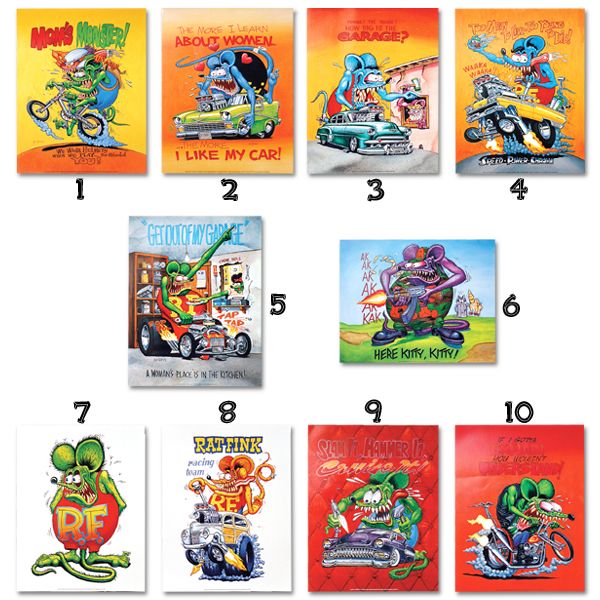 Photo1: Rat Fink Poster (1)