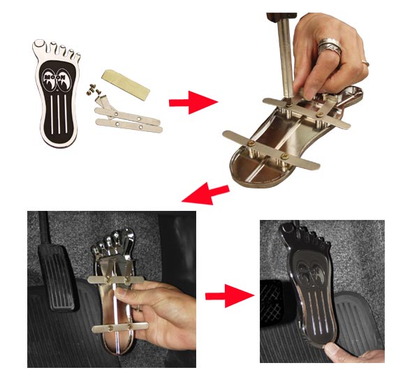 Photo: MOONEYES Barefoot Gas Pedal S Size