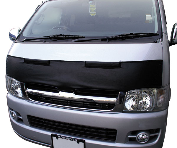 Photo1: MOONEYES Hood Guard Bra for 200 Series HIACE (1)