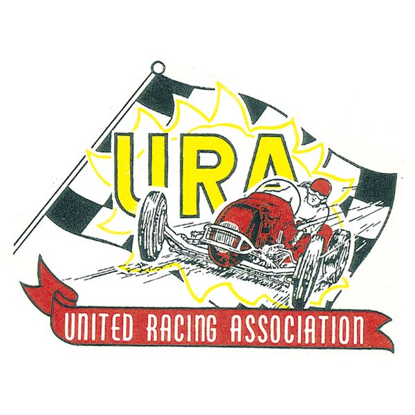 Photo1: HOT ROD Sticker URA UNITED RACING ASSOCIATION Sticker (1)