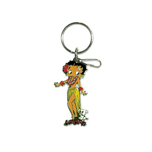 Photo1: Betty Boop Hula Girl Key Ring (1)