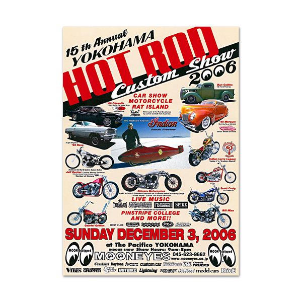 Photo1: 15th YOKOHAMA HOT ROD-Custom Show 2006 Poster (1)