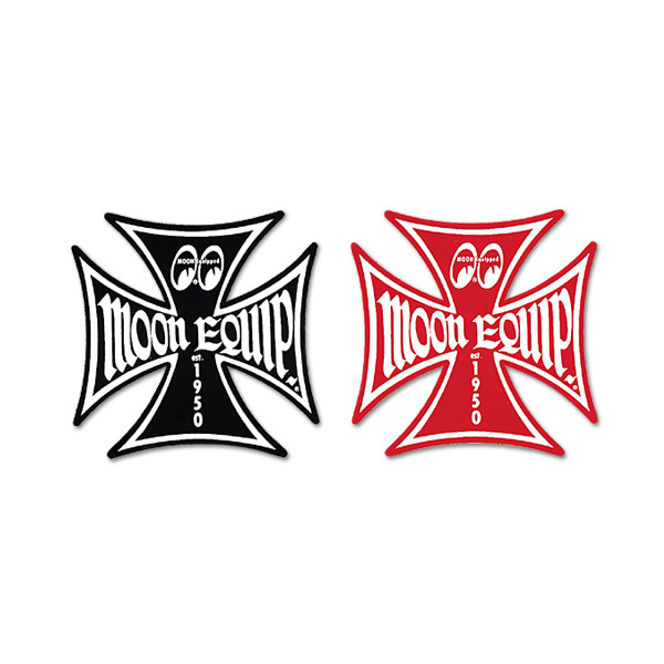 Photo1: MOON Equipped Cross Sticker Small (1)