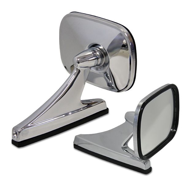 Photo1: 70's Style Square Mirror (Japanese Domestic, Left and right share)  GT800 (1)