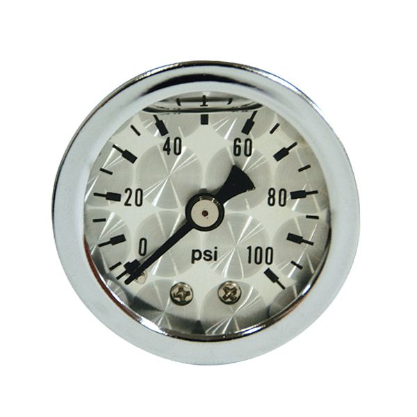 Photo1: Direct Mount Pressure Gages Engine-Turned Facia Face (0-100psi) (1)