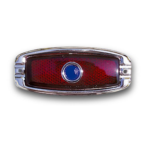 Photo1: 41-'48 Chevy Tail Lense Only w/ Blue Dot (1)