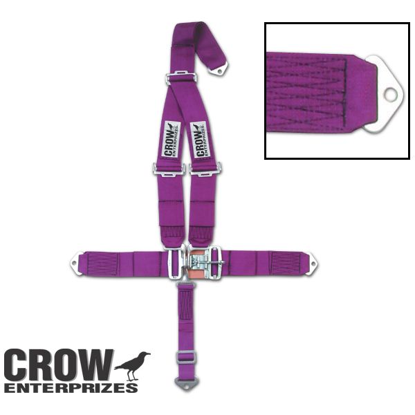 Photo1: Standard latch & Link CROW Seat Belt  (Bolt in Mount)    (CROW1100) (1)