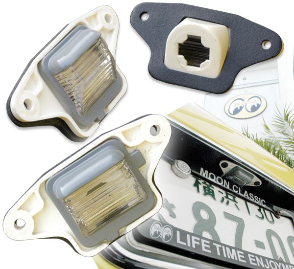Photo1: Chevy El Camino License Plate Lamp Assembly for '78-'87 (1)