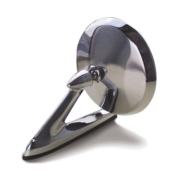 Photo1: Chromed Round Mirror (1)