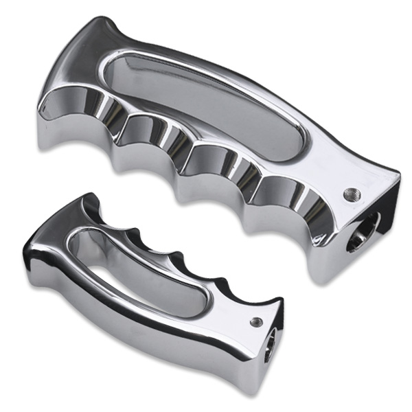 Photo1: Chrome Slot Grip Shift Knob (1)
