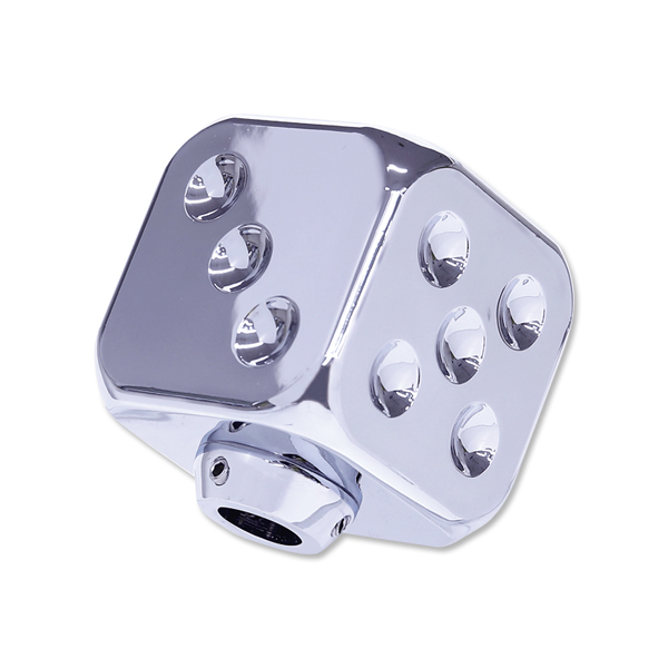 Photo1: Dice Shift Knob Chrome (1)