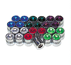Photo1: Jewel Air Valve Caps (sets 2) (1)