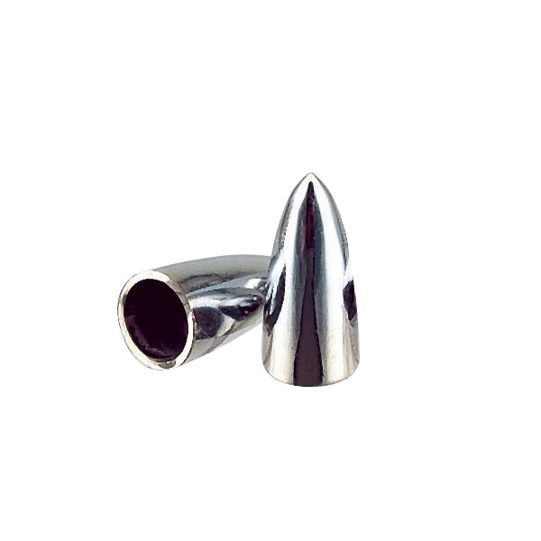 Photo1: Chromed Bullet Air Valve Caps (1)