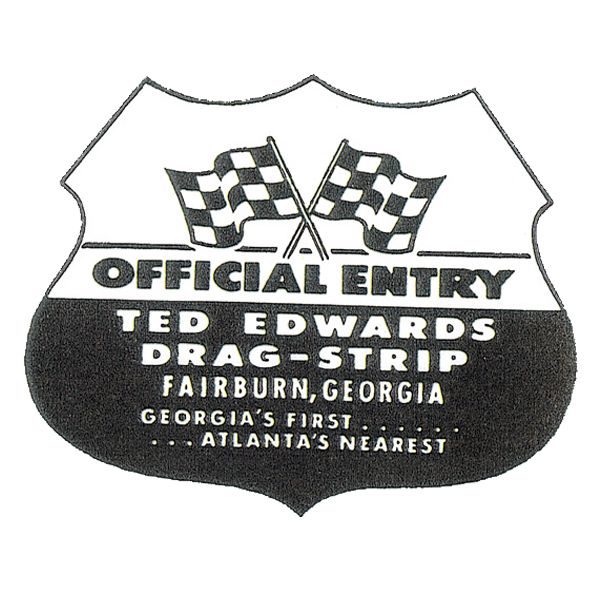 Photo1: HOT ROD Sticker TED EDWARDS DRAG-STRIP (1)