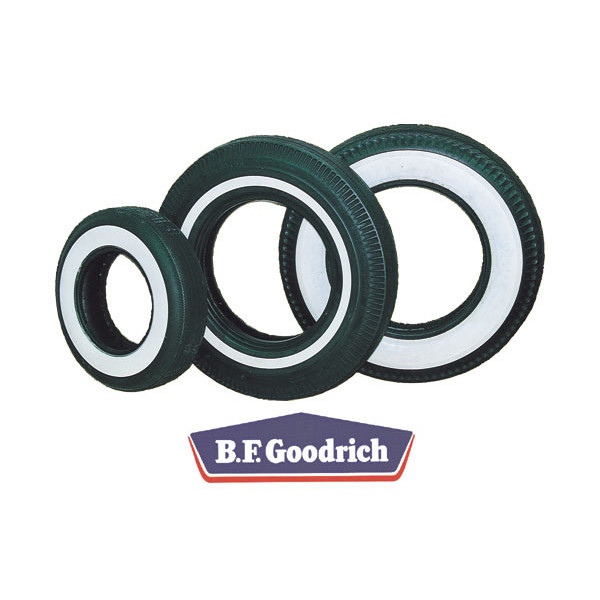 Photo1: B.F.Goodrich Silvertown White Wall Tire [Contact Us] (1)