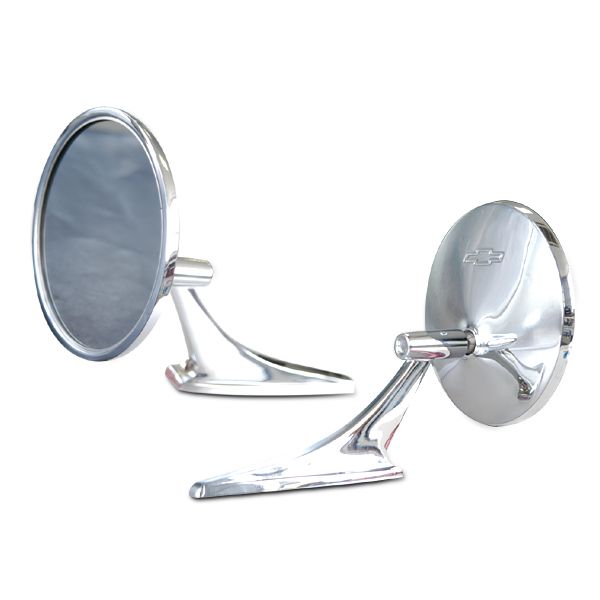 Photo1: Chevrolet Bowtie Logo Style Mirror (1)