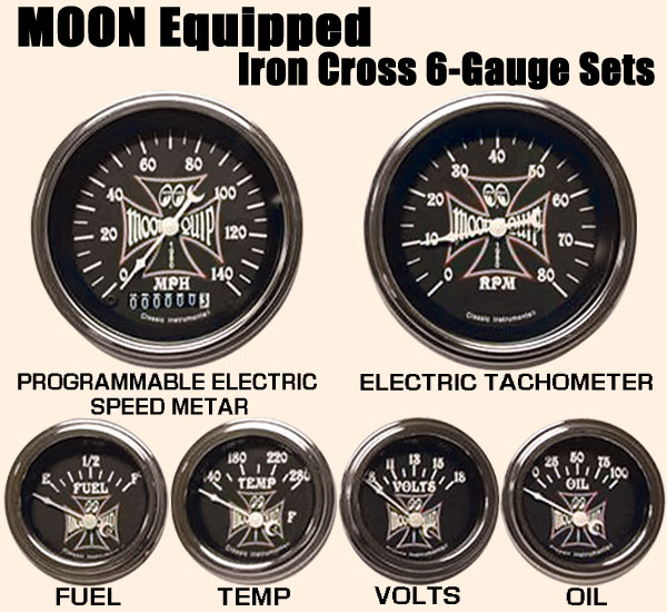 Photo1: MOON Equipped Iron Cross 6-Gauge Set (1)