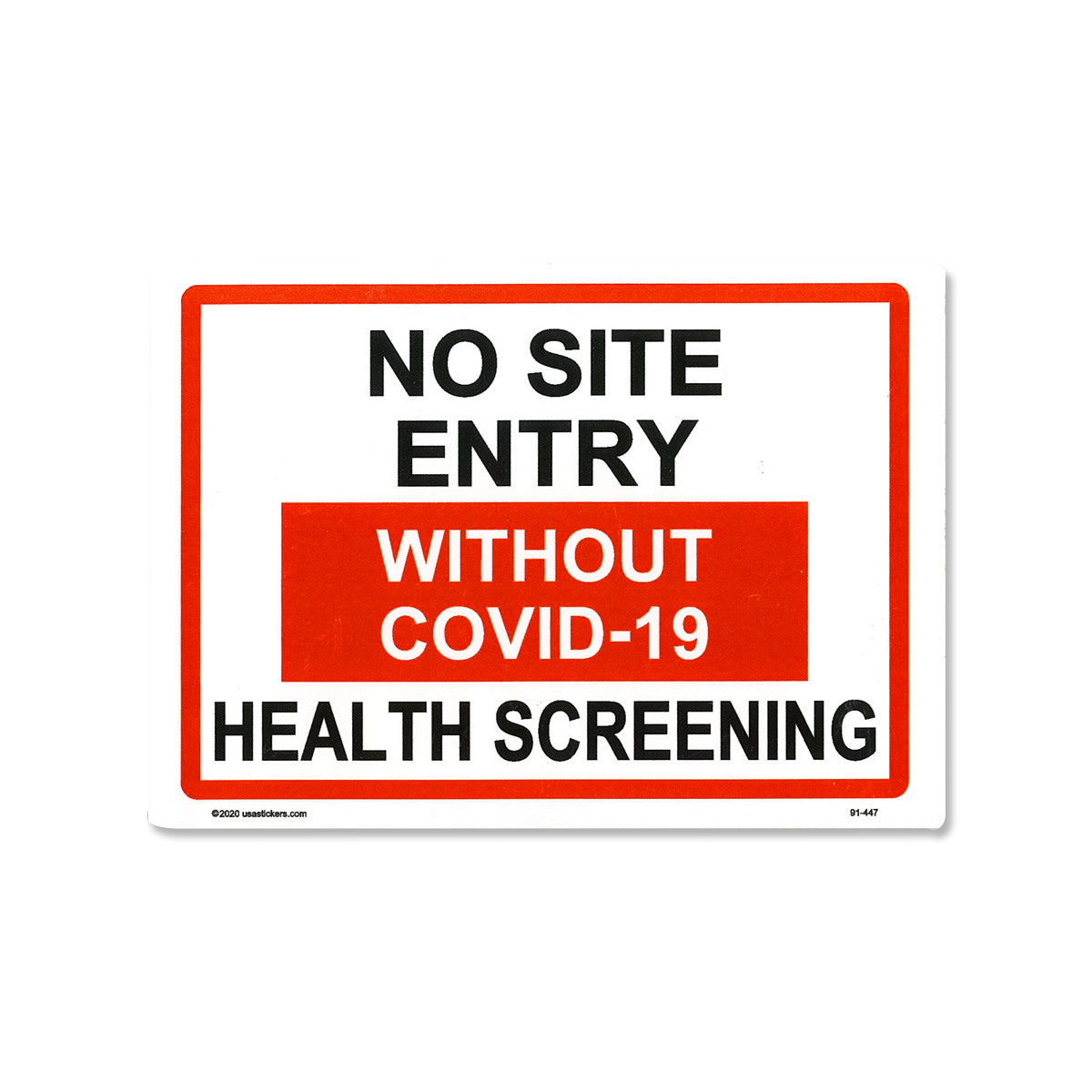 Photo1: No Site Entry Sticker (1)
