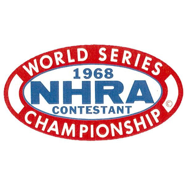 Photo1: HOT ROD Sticker 1968 NHRA WORLD SERIES CHAMPIONSHIP CONTESTANT Sticker (1)