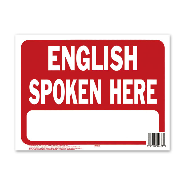 Photo1: ENGLISH SPOKEN HERE (1)
