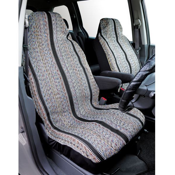 Photo1: Saddleman Bucket Seat Cover Black (1)