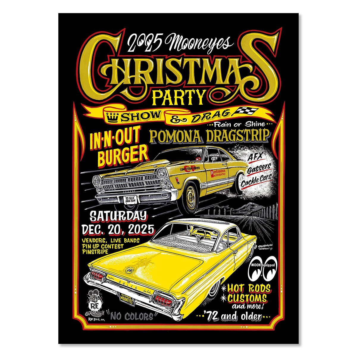Photo1: MOONEYES CHRISTMAS Party 2025 Poster (1)