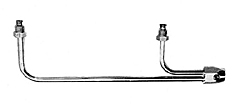 Photo1: Holley chrome Fuel Line (1)