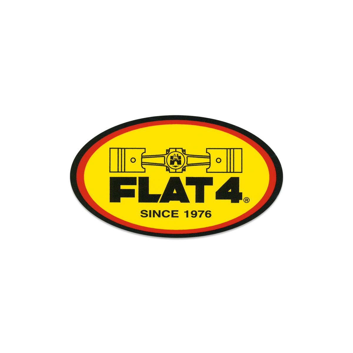 Photo1: FLAT 4 German Color Decal S (1)